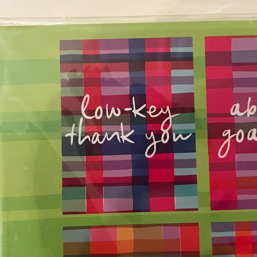 Thank You Note Cards‎ Set of Two Boxes Funny Bright Stationery (NEW)